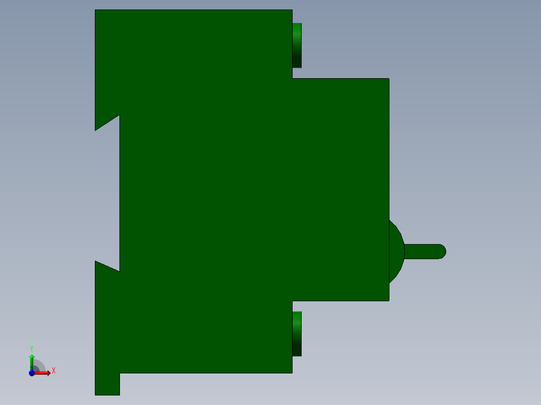 C120大电流微型断路器前视图