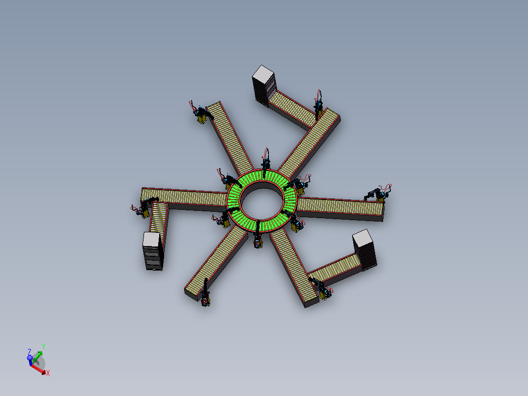 大件物品分拣生产线设计sw17可编辑