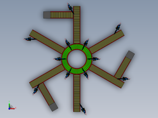 大件物品分拣生产线设计sw17可编辑前视缩略图