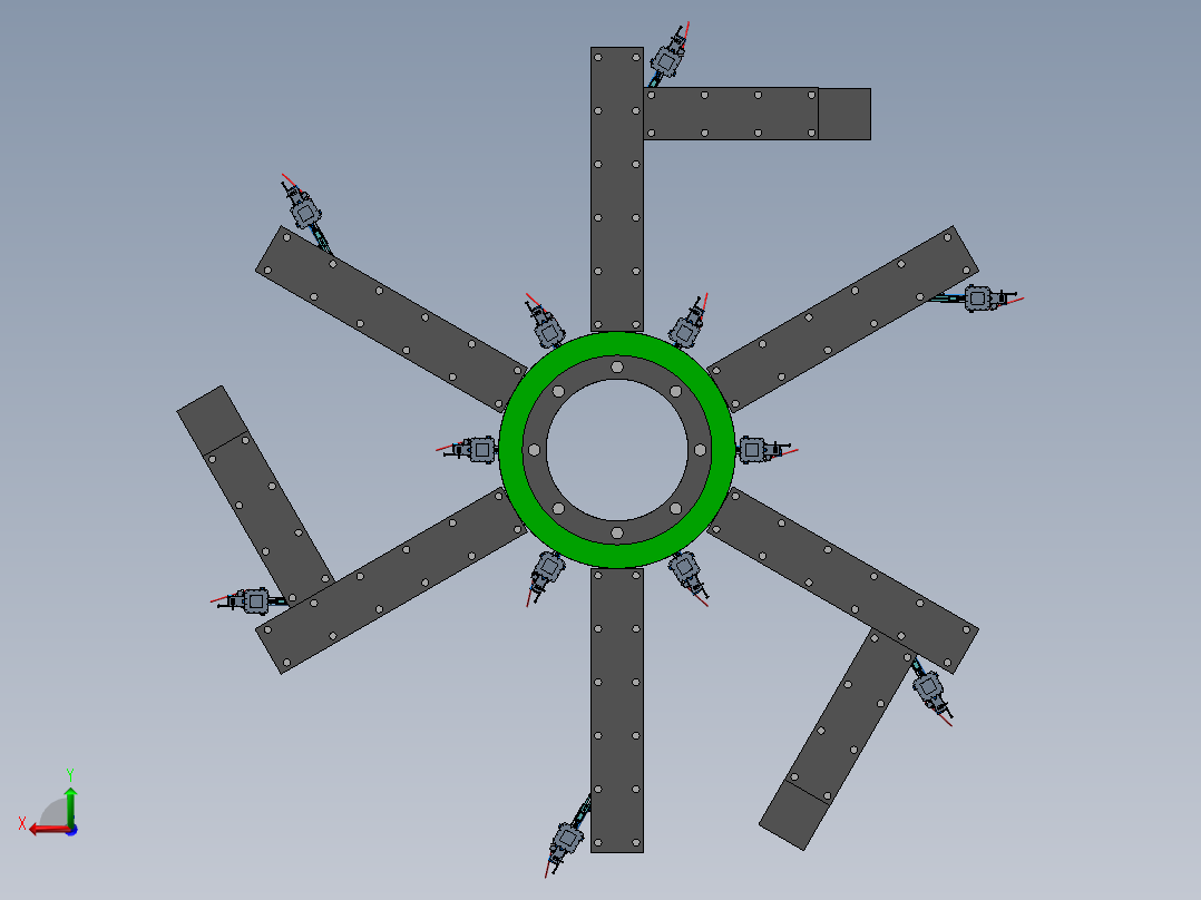 大件物品分拣生产线设计sw17可编辑后视图