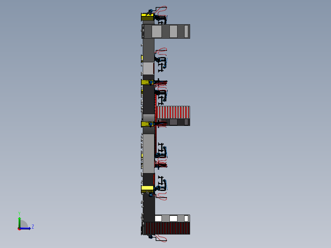 大件物品分拣生产线设计sw17可编辑左视图