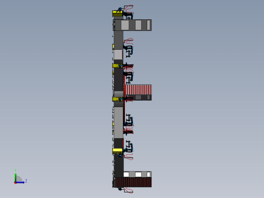 大件物品分拣生产线设计sw17可编辑左视缩略图