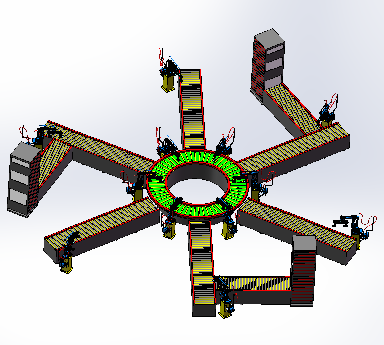 大件物品分拣生产线设计sw17可编辑