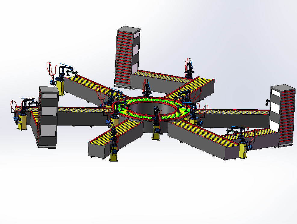 大件物品分拣生产线设计sw17可编辑