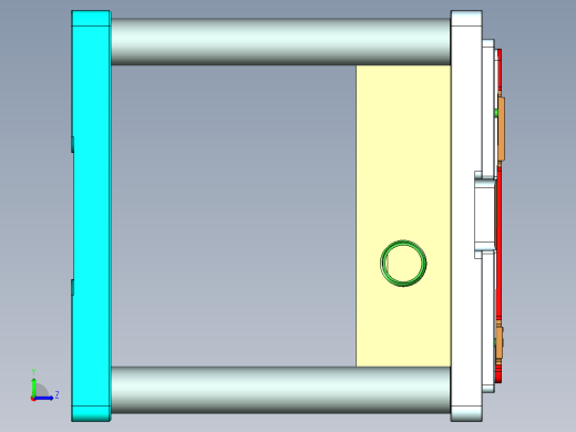 冲压件外壳铣内腔治具模型左视缩略图