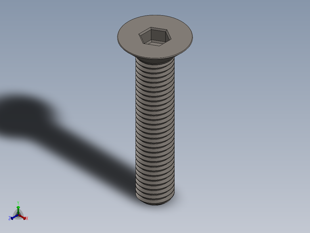 Screw_ISO_10642_M12x60_A2.SLDPRT正等轴测图