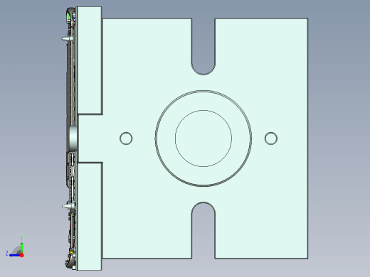 手机后盖铣内侧避位程序模型右视缩略图