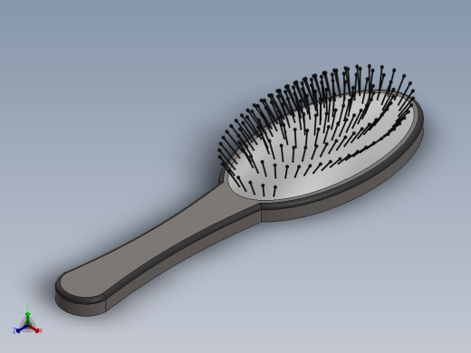 按摩梳子正等轴测缩略图