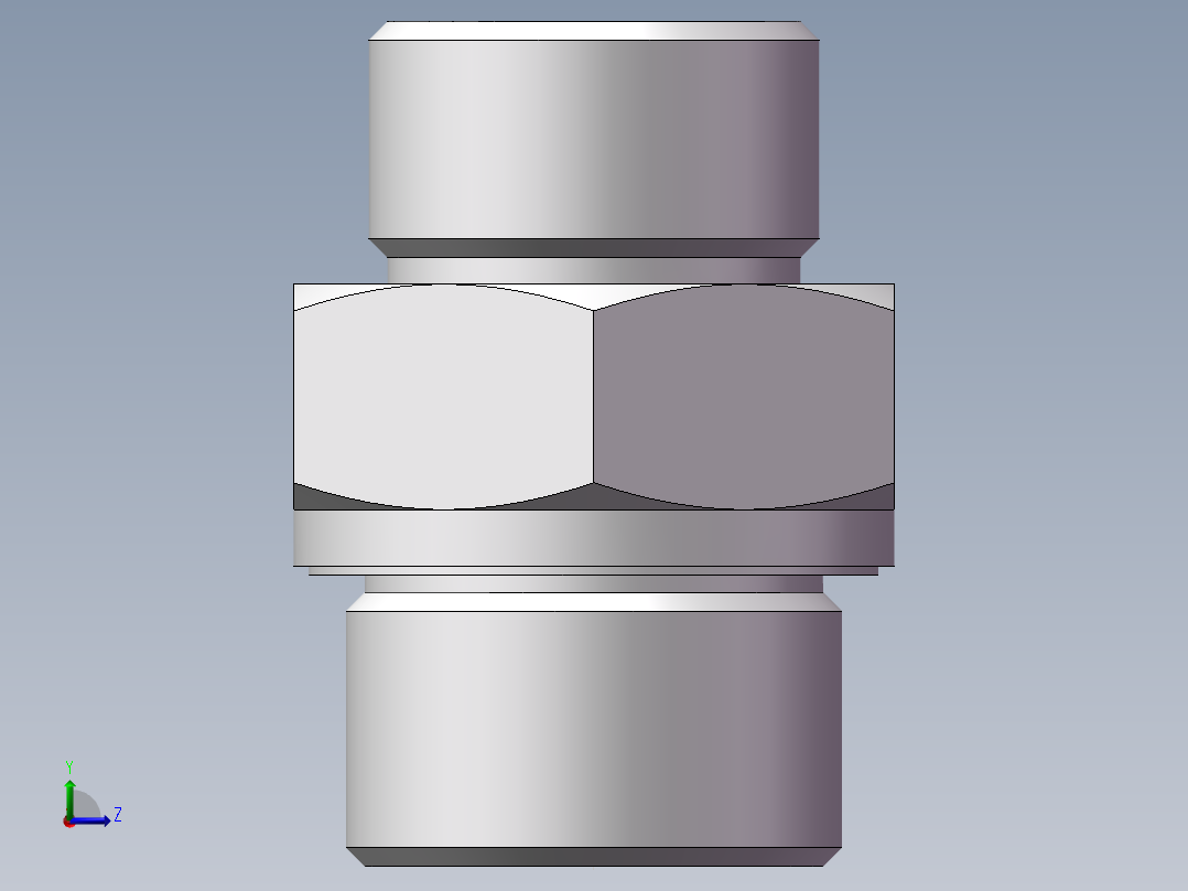 英制管螺纹ED密封、1DB-24-12WD左视图