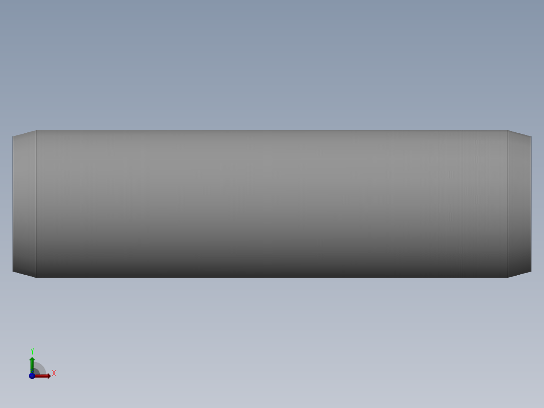 GB／T119-2000圆柱销A型4×14前视图