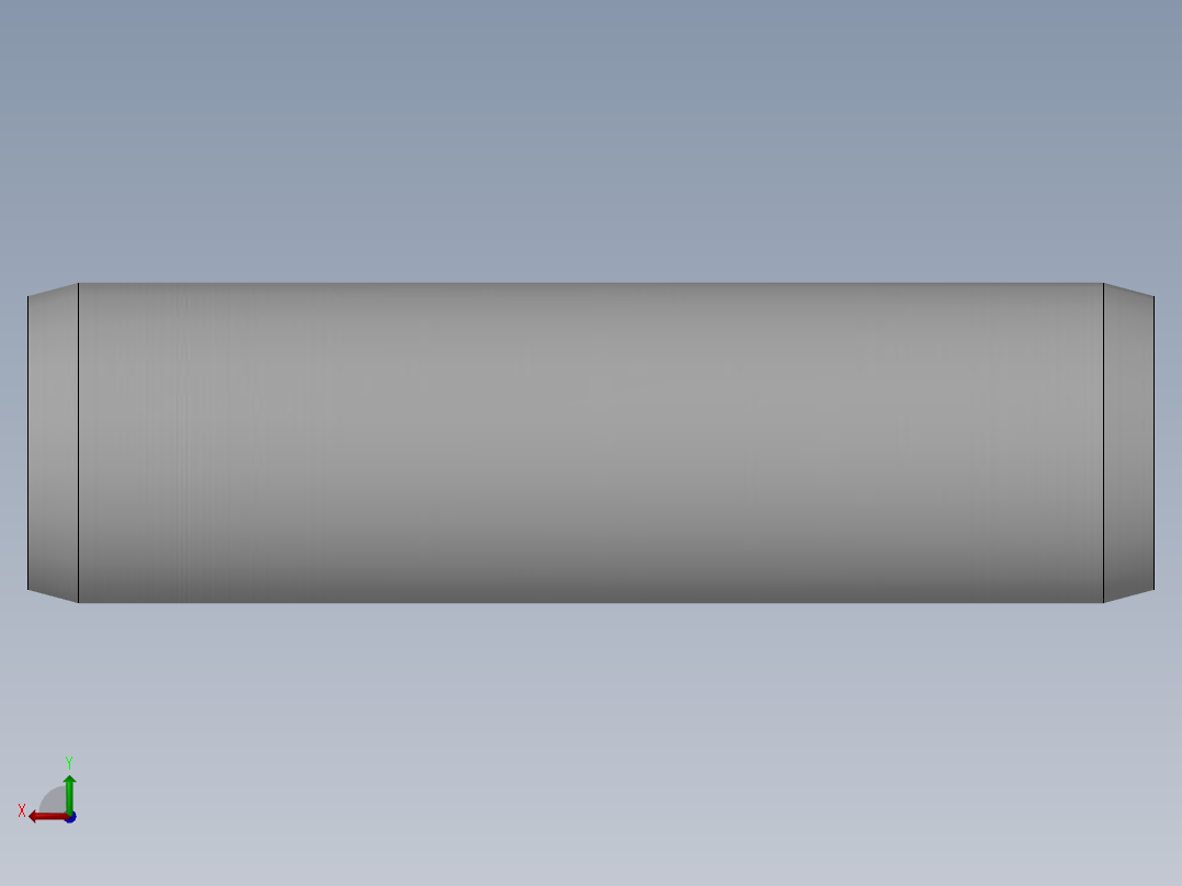 GB／T119-2000圆柱销A型4×14后视图