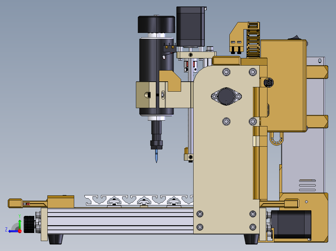 CNC 4018 Pro雕刻机右视图