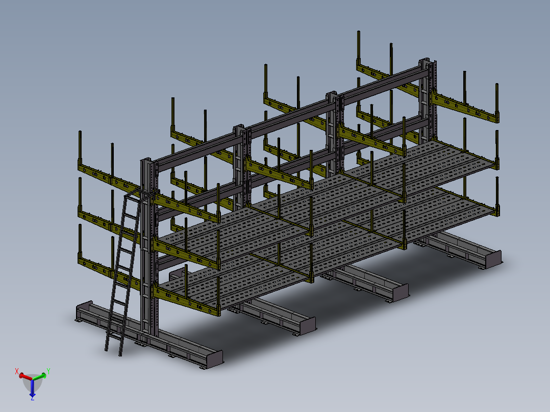货架、悬吊架主视图