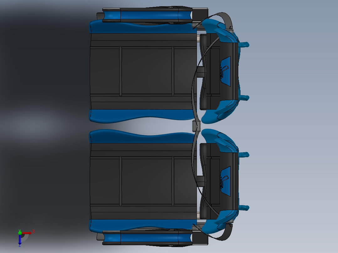 汽车座椅(38)俯视图