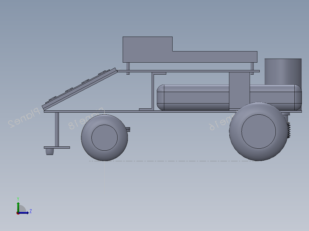 自动导引车左视图