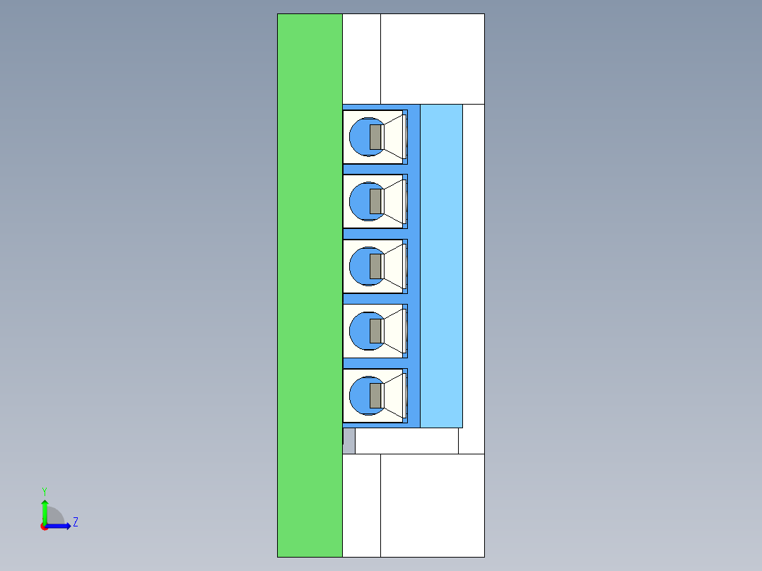 A0003676-巴士连接器转移板（LewanSoul 意图）左视图