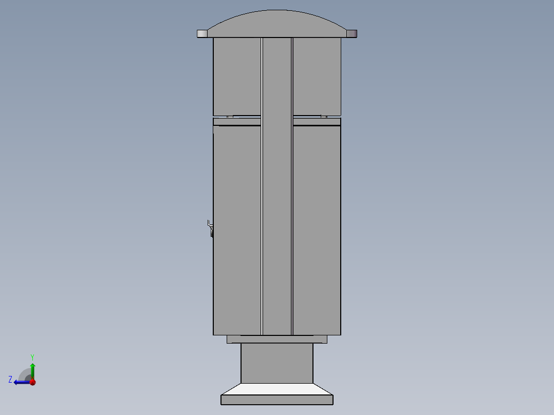 垃圾箱模型右视图