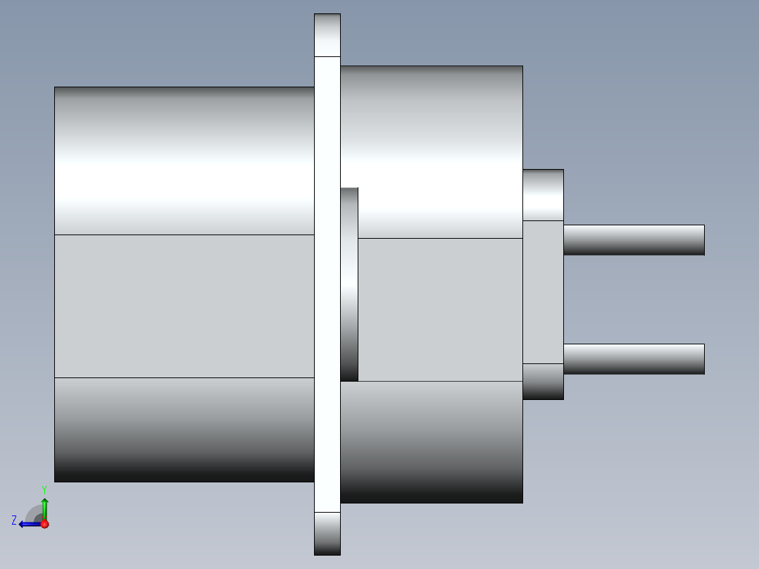 RS232 公头和公头右视图