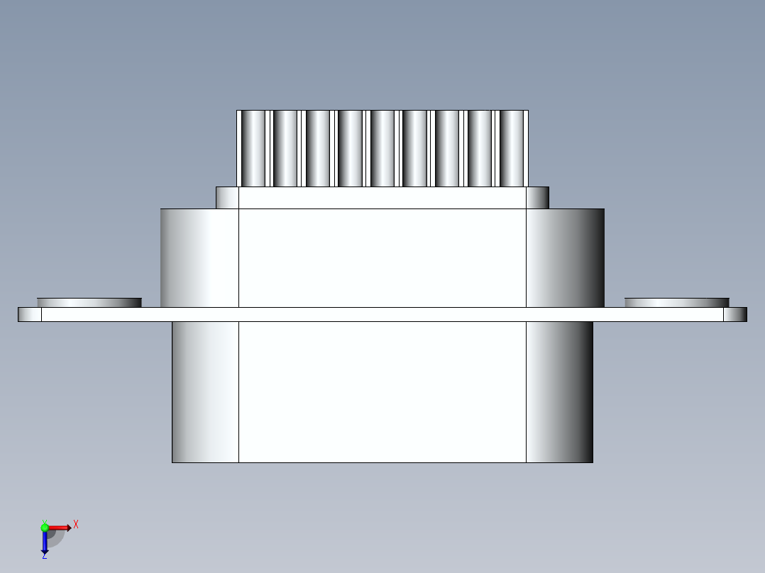 RS232 公头和公头俯视图