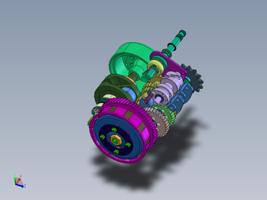 米纳雷利+P6变速齿轮箱内部结构 STEP格式