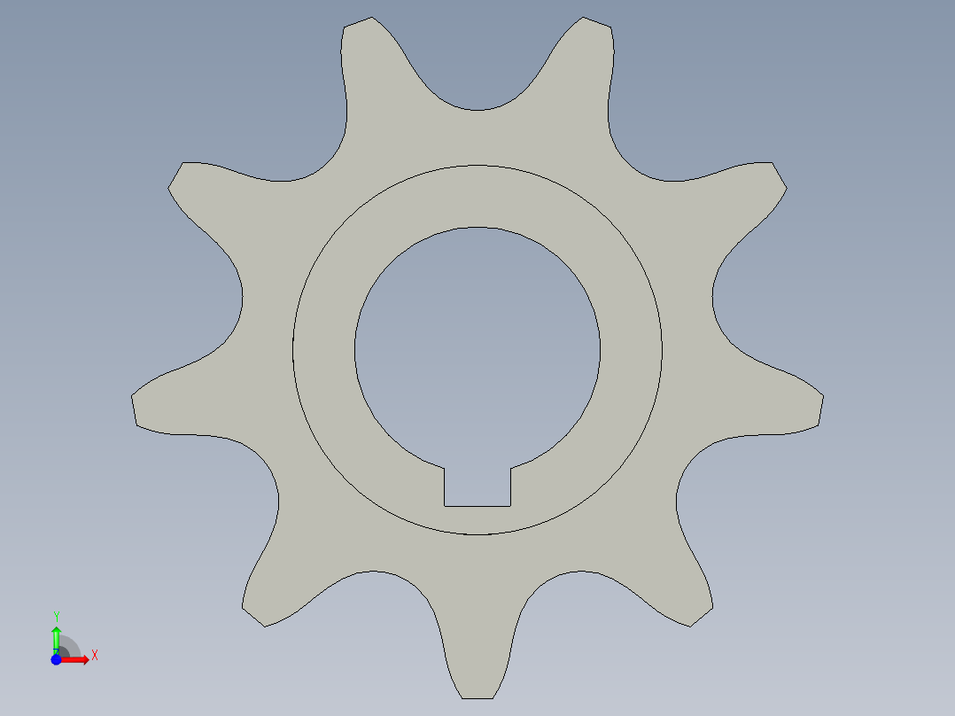 25倍254节距主动轮(汇利兴前视图