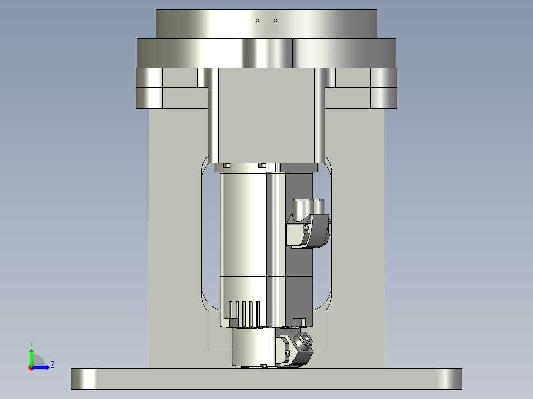 水平回转机构左视图