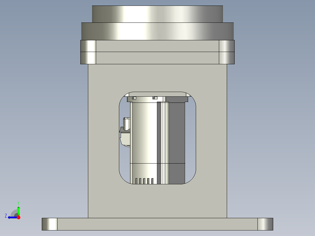 水平回转机构右视图