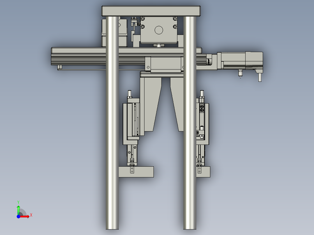 M080-双夹爪移栽模组前视图