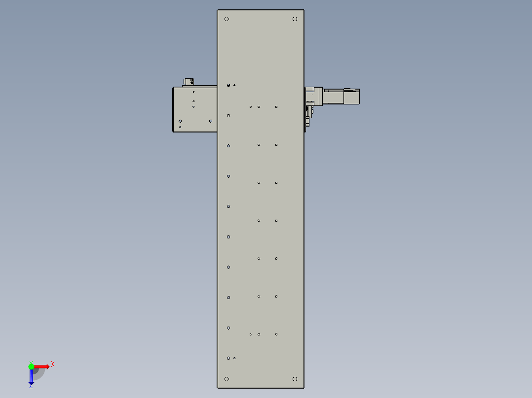 M080-双夹爪移栽模组俯视图