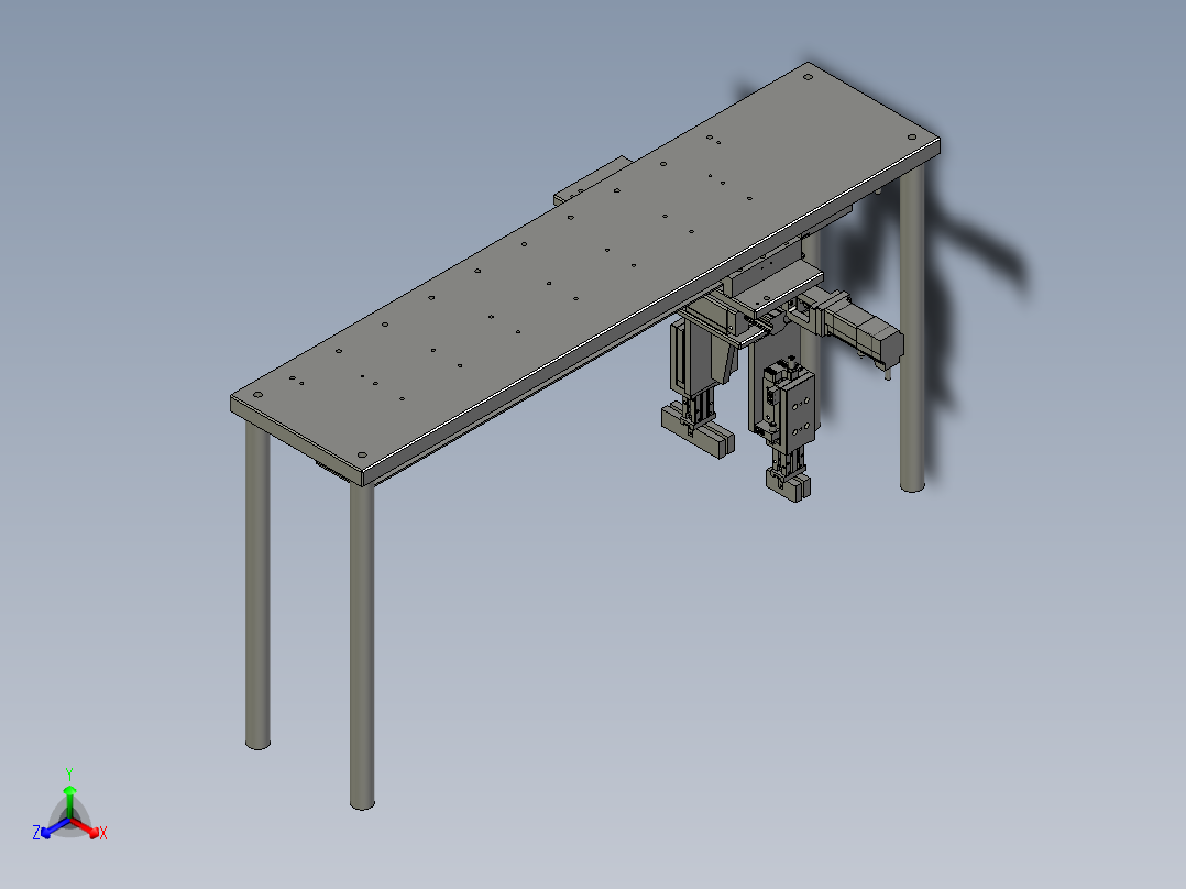 M080-双夹爪移栽模组正等轴测图