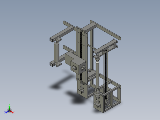 高效纺织纱线缠绕设备正等轴测缩略图