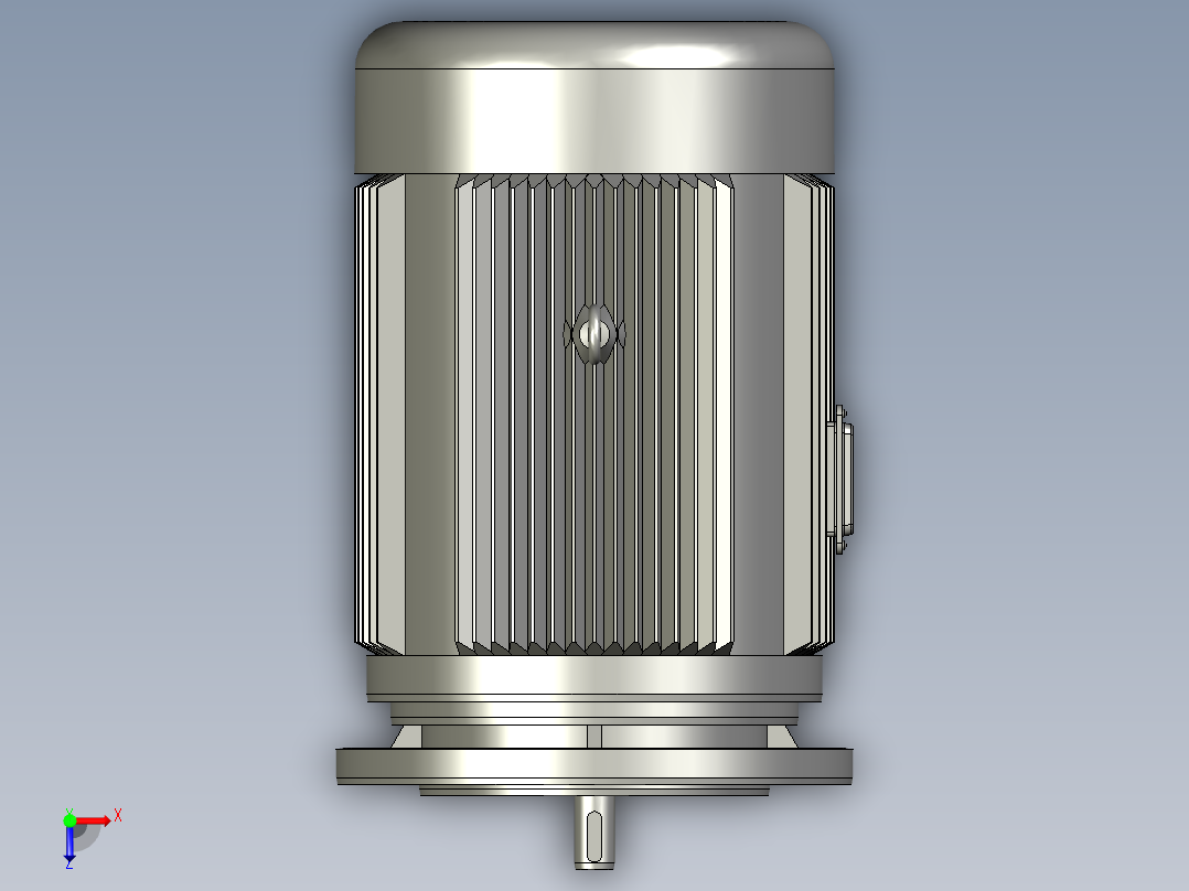 BWD型单级摆线针轮减速机BWD09-23-Y018-4P-M1-1_Y2系列电机俯视图