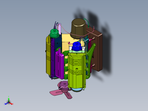金属拼装模型动力机械结构