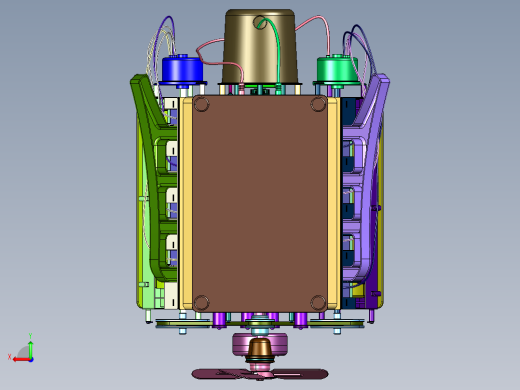 金属拼装模型动力机械结构后视缩略图