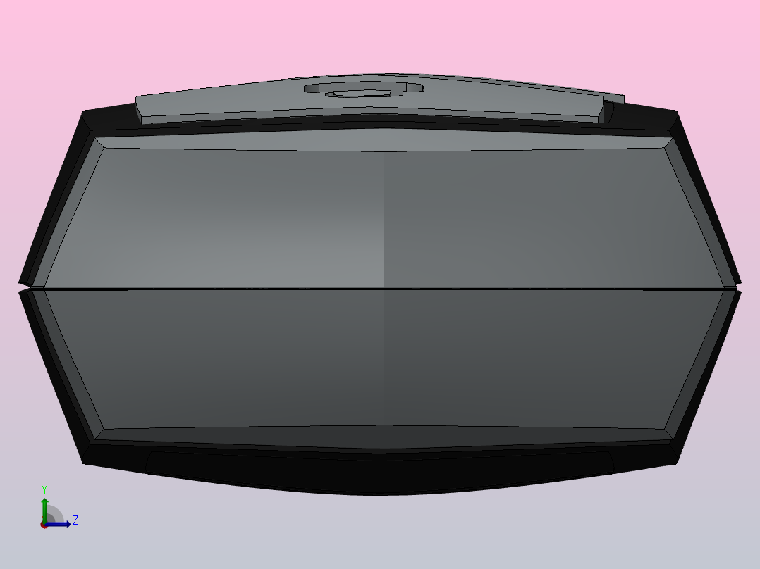 现代汽车钥匙遥控器左视图