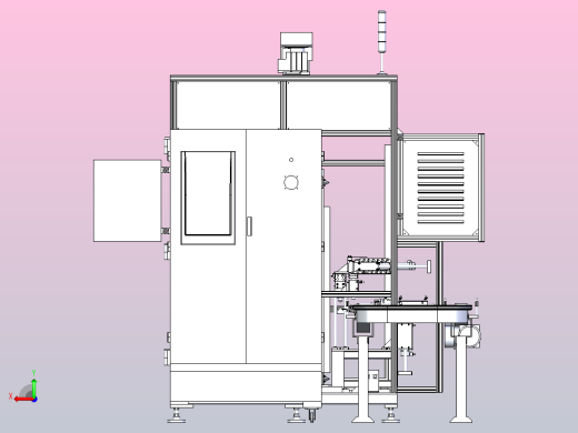 汽车前转向节压装机3D图纸后视缩略图