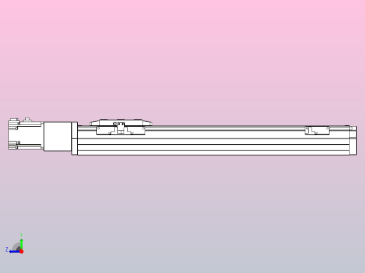 滚珠丝杠直线轴内置导轨TPA-GCR-80-1610C-L400-M-M40-N3右视缩略图