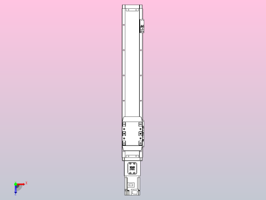 滚珠丝杠直线轴内置导轨TPA-GCR-80-1610C-L400-M-M40-N3俯视缩略图