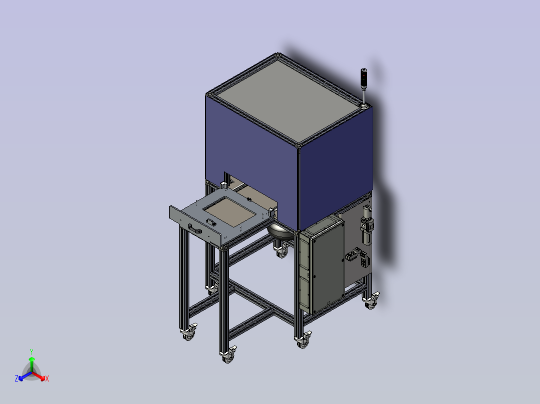 干燥机3D图纸主视图