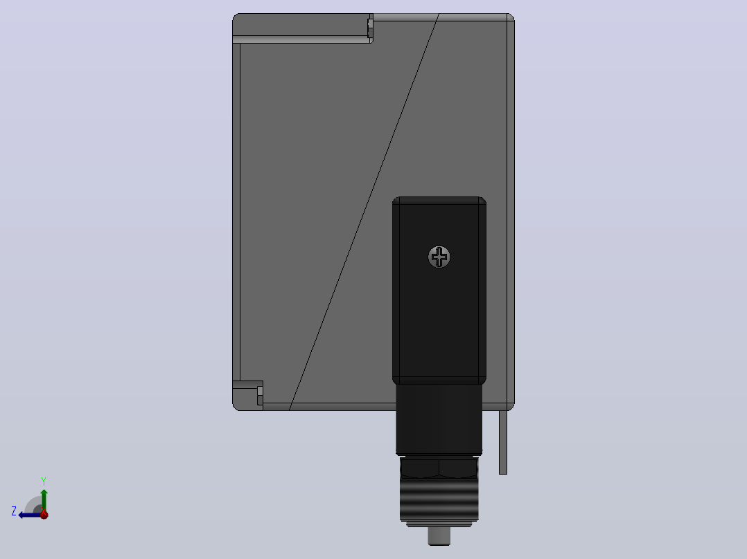 512╱10D压力控制器[512／10D压力控制器(0830200)]右视图
