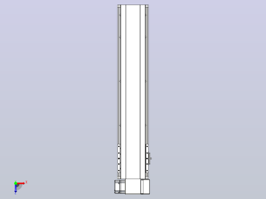皮带直线轴半封闭可选导轨TPA-HNB-140D-120-L550-RP-C-P40-N3俯视缩略图