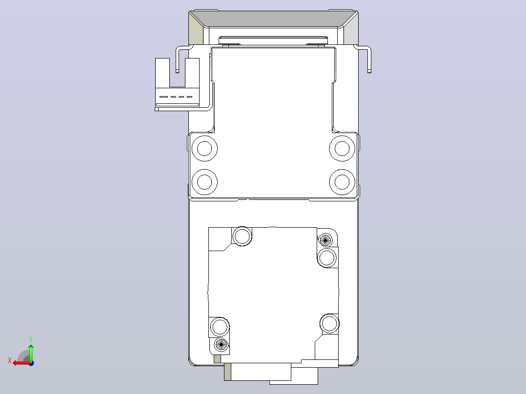 滚珠丝杠线性轴TPA-GCRS-50-1205C-L25-MP-M10-N3后视图