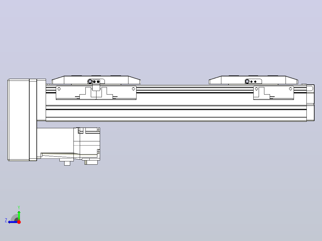 滚珠丝杠线性轴TPA-GCRS-50-1205C-L25-MP-M10-N3右视图