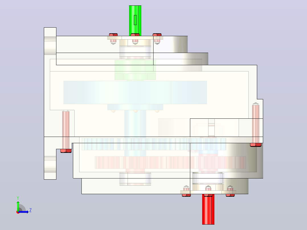 齿轮减速器-Roata+dintata-RD-全套左视图