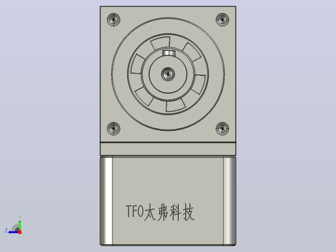 ASD042-05-T电机减速机右视图