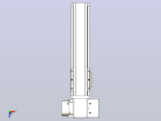皮带直线轴半封闭可选导轨TPA-HNB-65S-90-L150-RP-Y-P20-N3俯视缩略图