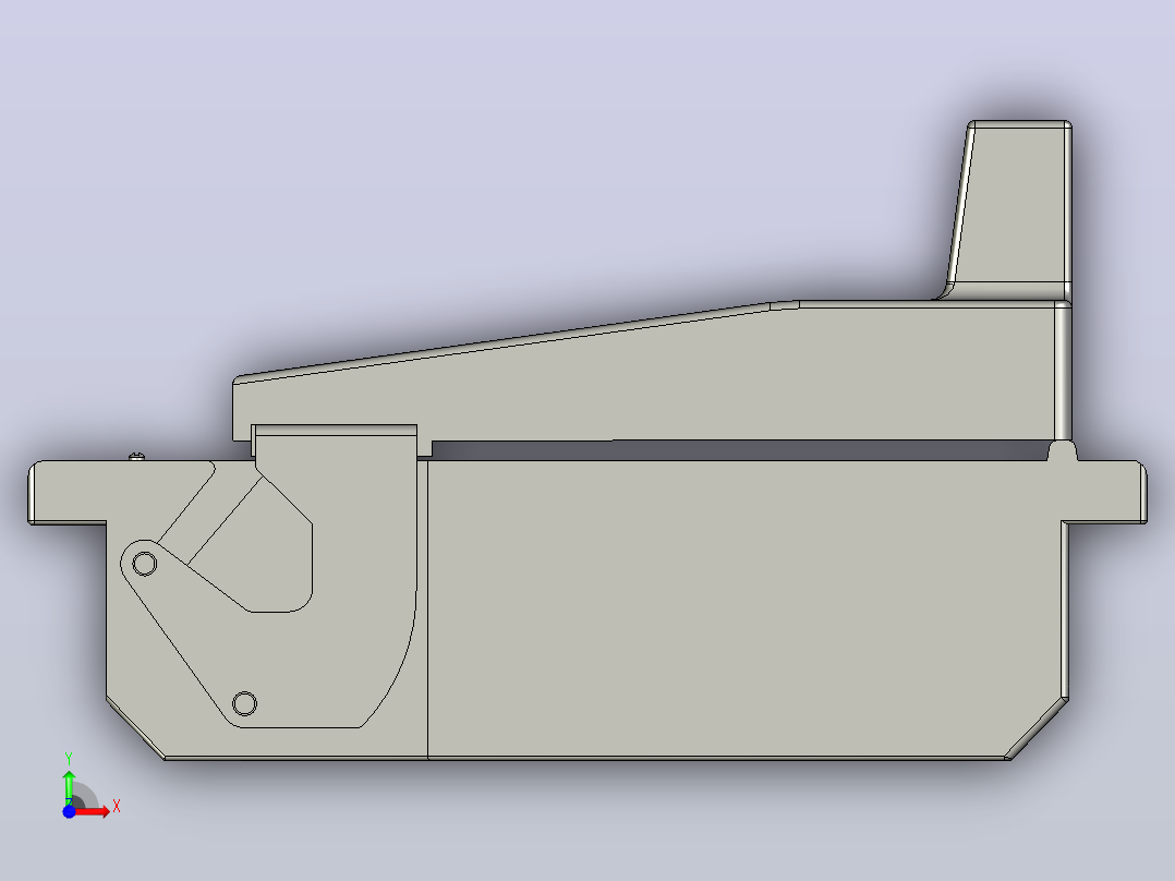 HR6-250_30 3P熔断器式隔离开关三维模型202011前视图