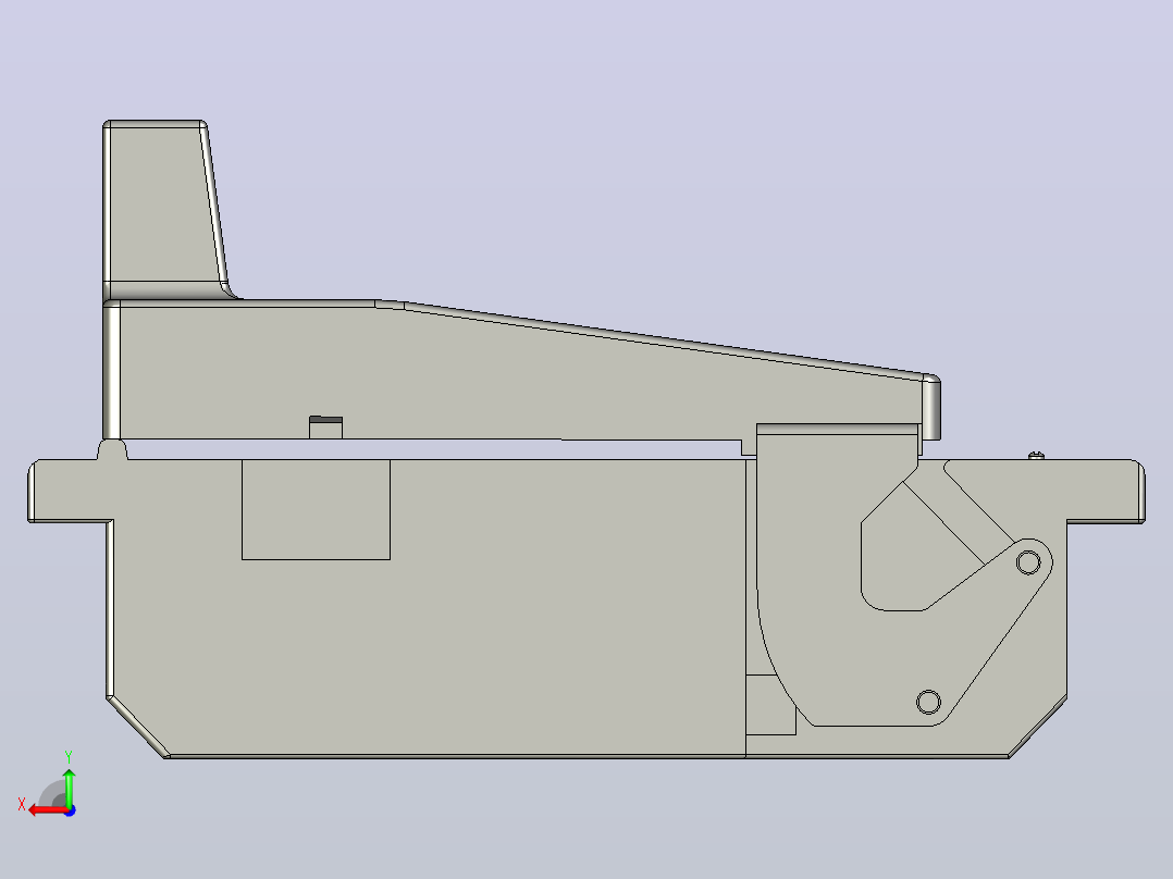 HR6-250_30 3P熔断器式隔离开关三维模型202011后视图