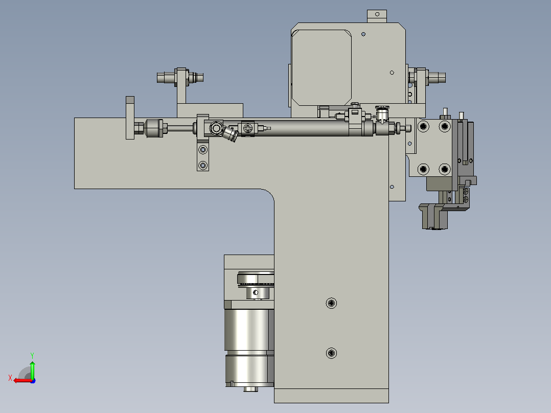 测微仪后视图