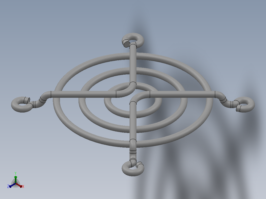 TX50金属网罩[TX50]正等轴测图